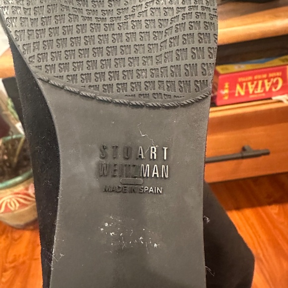 Stuart Weitzman Black Suede Over-the-Knee Boots | Size 6M | Made in Spain - Picture 5 of 8